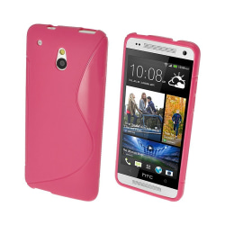 S Line silikon skal HTC ONE Mini (M4/601e) Rosa