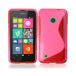 S Line silikon skal Nokia Lumia 530 (RM-1017) Rosa