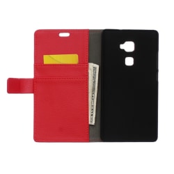 Mobilplånbok 2-kort Huawei Mate S (CRR-L09) Röd