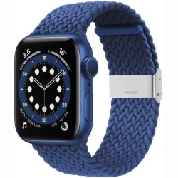 Flätat Elastiskt Armband Apple watch 6 (44mm) - Blå