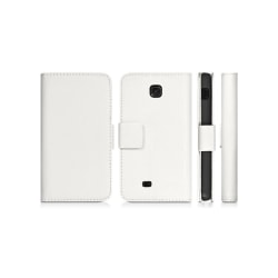 Mobilplånbok 2-kort LG Optimus F5 (P875) Vit