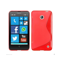 S Line silikon skal Nokia Lumia 630/635 (RM-976) Röd