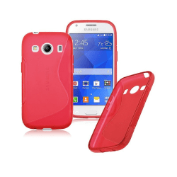 S Line silikon skal Samsung Galaxy Ace 4 (SM-G357F) Röd