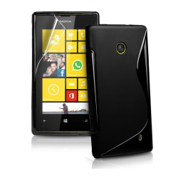 S Line silikon skal Nokia Lumia 520/525 (RM915) Svart