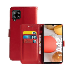 Mobilplånbok 3-kort Samsung Galaxy A42 Röd