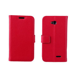 Mobilplånbok 2-kort LG L70 / L65 (D280) Röd