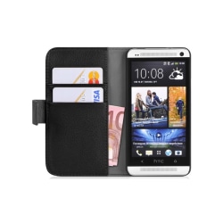 Mobilplånbok 2-kort HTC ONE MAX (T6) Svart