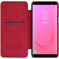 Nillkin Qin FlipCover Samsung Galaxy J8 2018 (SM-J800F) Röd