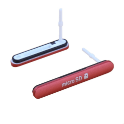 Skydds luckor 2-delars Sony Xperia M4 Aqua (E2303) Röd