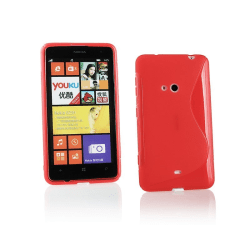 S Line silikon skal Nokia Lumia 625 (RM-941) Röd