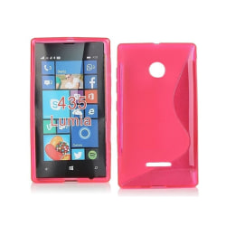 S Line silikon skal Microsoft Lumia 435 (RM-1070) Rosa