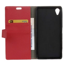Mobilplånbok 2-kort Asus Zenfone Live (ZB501KL) Röd