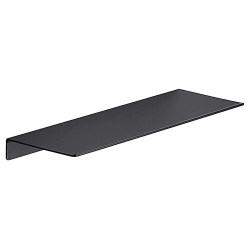 Metallvägghyllor, svarta flytande hyllor, badrumsställ, väggutställningshyllor, köksställ (30 cm) Black
