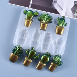 3D Potted Cactus Pendel Mold UV- mould DIY Craft