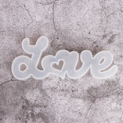 DIY Kristall Epoxiharts mold Mors dag Mamma Familj Kärleksord LOVE