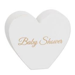 Stående hjärta "Baby Shower"