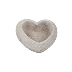 Hjärta i betong grå