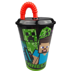 Minecraft mugg med sugrör Green