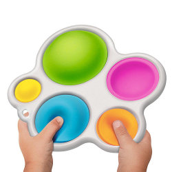 2-Pack - Simple Dimple Pop It Fidget Toys - Leksak / Sensory multifärg