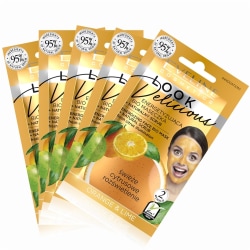 5st*10ml Look Delicious Energizing Face Bio Mask Orange Lime