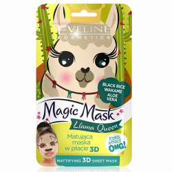 Magic Mask Llama Queen Mattifying 3D Sheet Mask