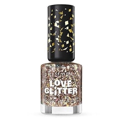 Rimmel Love Glitter Top Coat Polish-031Mistletoe Mischief Guld