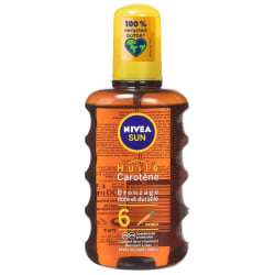Nivea Sun Sun Tan Oil SPRAY Carotene Vitamine E 200ml SPF6 Transparent
