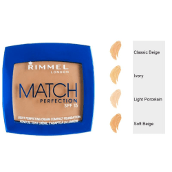 Rimmel Match LIGHT Perfecting Cream Compact SPF15-Ivory Ben vit