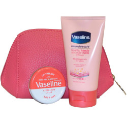 Vaseline Handbag SOS Kit Handcream 75ml And Rosy Lips 20G