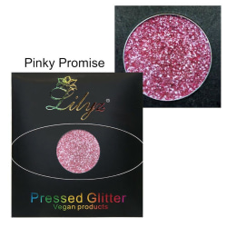 Lilyz Pressed VEGAN Glitter-PINKY PROMISE Rosa