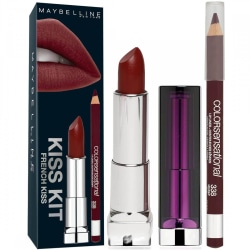 Maybelline French Kiss Kit-Divine Wine Lipstick+Liner M.Plum Röd