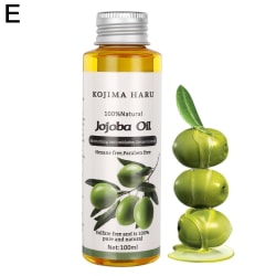 100ml naturlig organisk vitamin E-olja massage ansikts- och kroppsolja jojoba 100ml