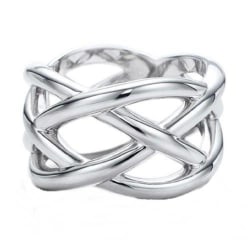 Silver Ring med Flätad Design - Enkel & Stilren - Stl 17,3 Silver