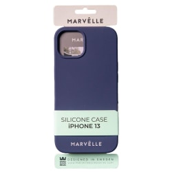 iPhone 13 Marvêlle Liquid Silicone Case Mörkblå