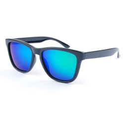 Solglasögon Polariserade grön-blå Spegel - ink fodral Svart