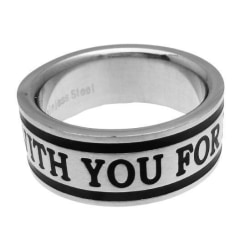 Friman Rostfritt Stål Ring With You Forever Silver 20mm