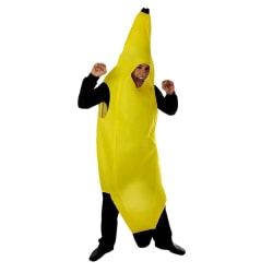 Maskeraddräkt - Banan - One-Size Gul one size