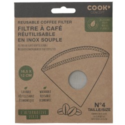 Återanvändbart Kaffefilter - Rostfritt Stål Silver