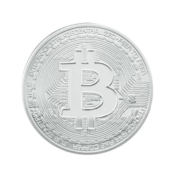 Sølvbelagt BitCoin Silver