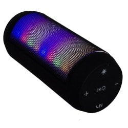 Bluetooth Högtalare med FM Radio och LED Svart
