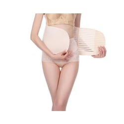 Effektiv Maggördel efter Förlossning & Graviditet - Nude Beige one size