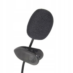 Mikrofon med Klämma Svart