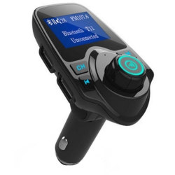T11 FM-sändare/MP3-spelare med Bluetooth för bil Svart