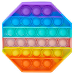 Pop It, Fidget Toy med Bubblor - Oktogon multifärg