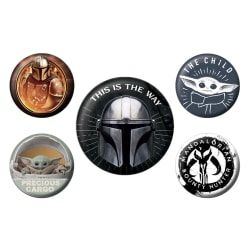 The Mandalorian, 5x Pinssit - This Is The Way Multicolor