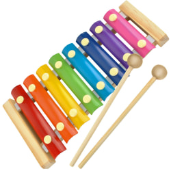 Xylofon med 2 Slagpinnar multifärg