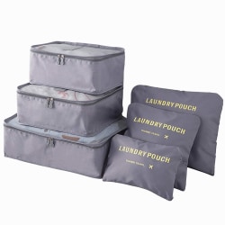 Organisointisetti matkalaukkuihin - Harmaa Grey