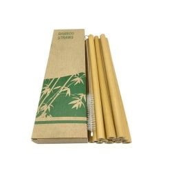 Pillit bambusta, 12-pack - Vaaleanruskea Light brown