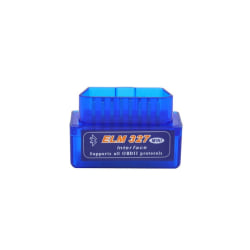 Bluetooth Felkodsläsare OBD2 ELM327 Bildiagnostik Blå