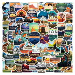 Megapack med Klistermärken - Nationalparker multifärg